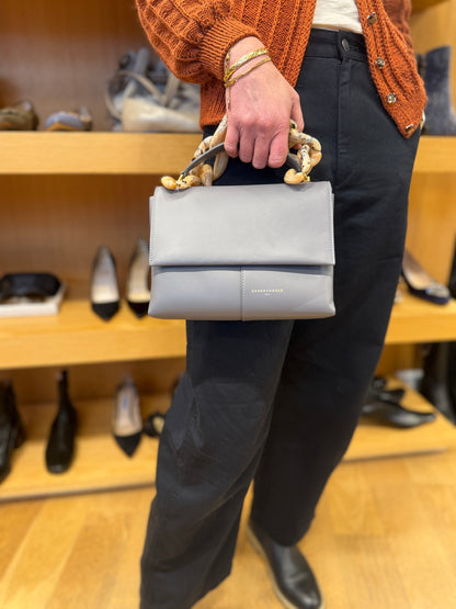 SHARK CHASER NWT Medium Triangle Flap Resin Chain Bag/OS