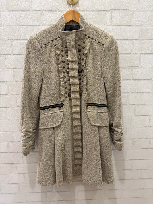 NANETTE LEPORE NWT Wool Coat With Stones/ S-36
