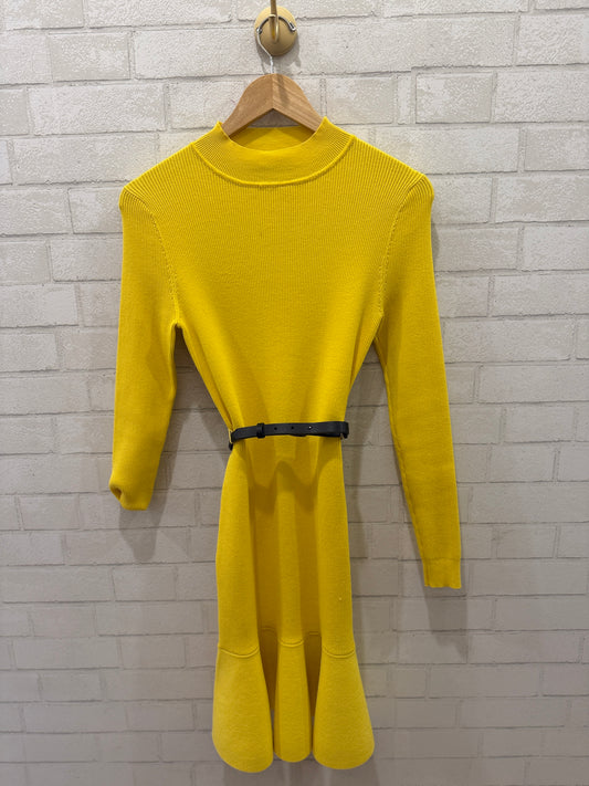 KAREN MILLEN Ls Midi Dress With Belt/ US M-EU38