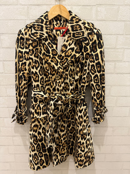 ALICE+OLIVIA Leaopard Dress Coat/ US S-EU36