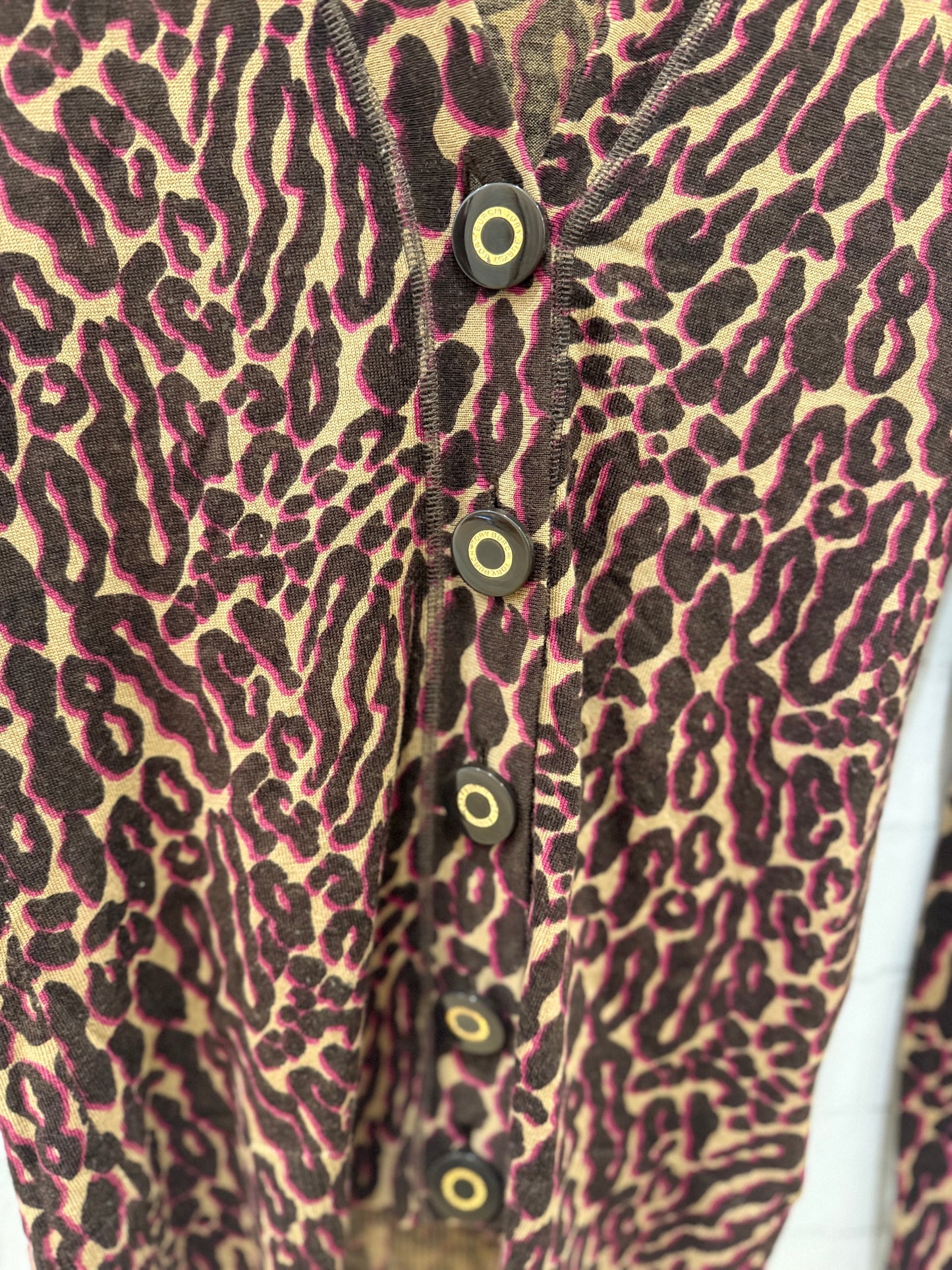 TORY BURCH Leopard Print Cardigan / S