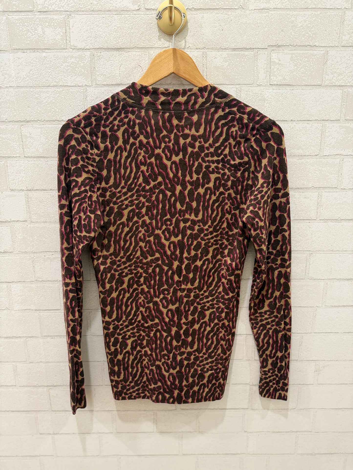 TORY BURCH Leopard Print Cardigan / S