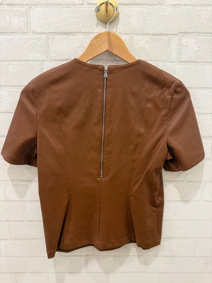 TWP Leather SS Top / S