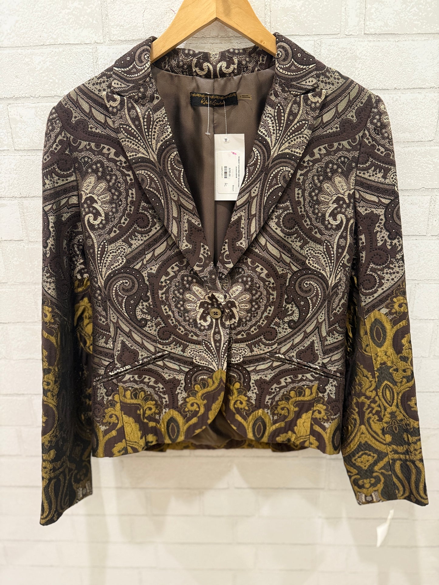 ROBERT GRAHAM NWT Embroided Jacket/US8-M