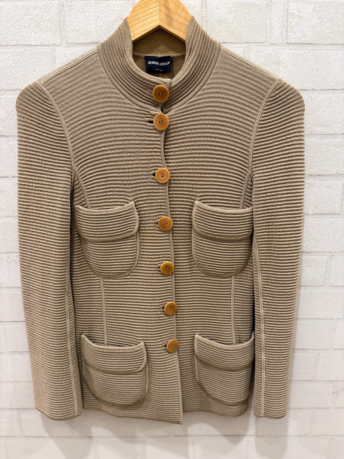 GIORGIO ARMANI Vintage Cardigan Pockets / M-EU40