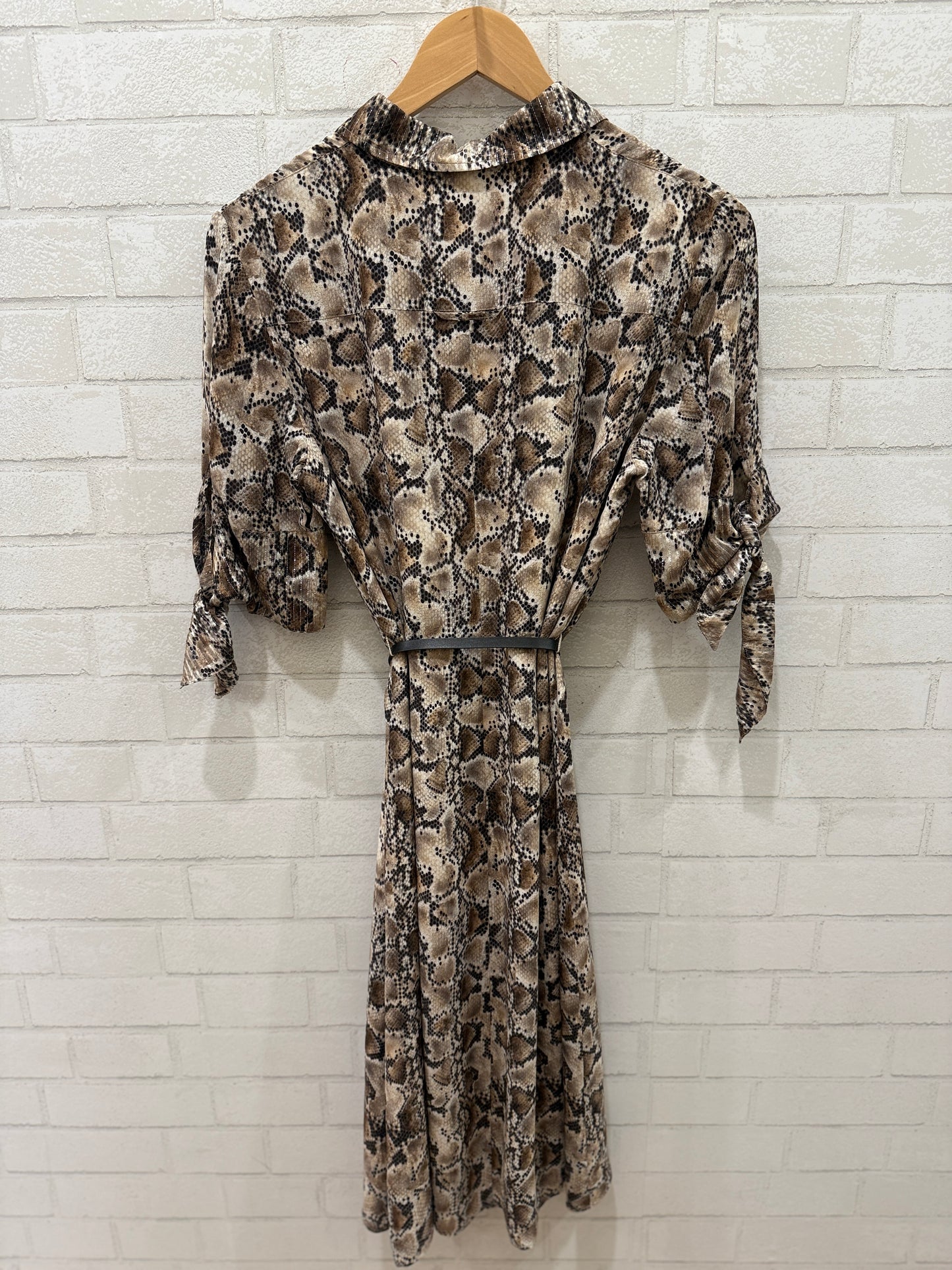 ALTUZARRA Silk #/4 Sleeves Snake Print Dress / Size US L-EUR 42