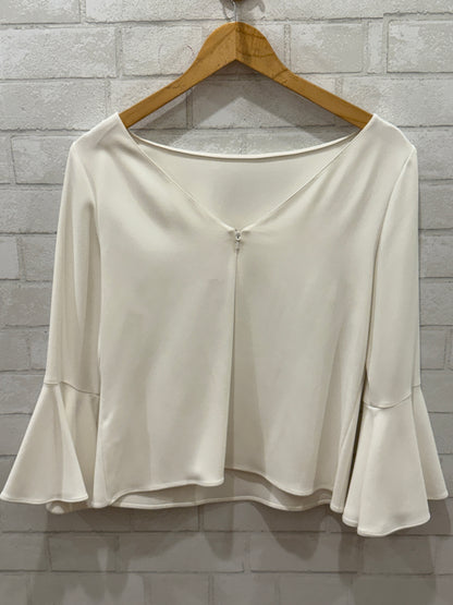 CAROLINA HERRERA Flutter Sleeves Top / S-US6