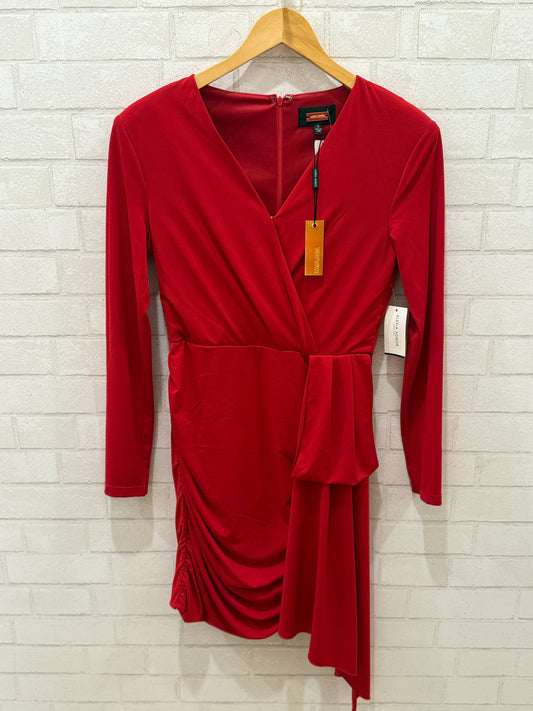ALEXIA ADMOR NWT LS V NECK Midi Dress/S