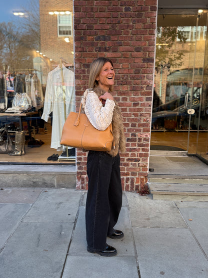 TOD'S medium Di drawstring leather tote bag