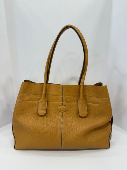 TOD'S medium Di drawstring leather tote bag