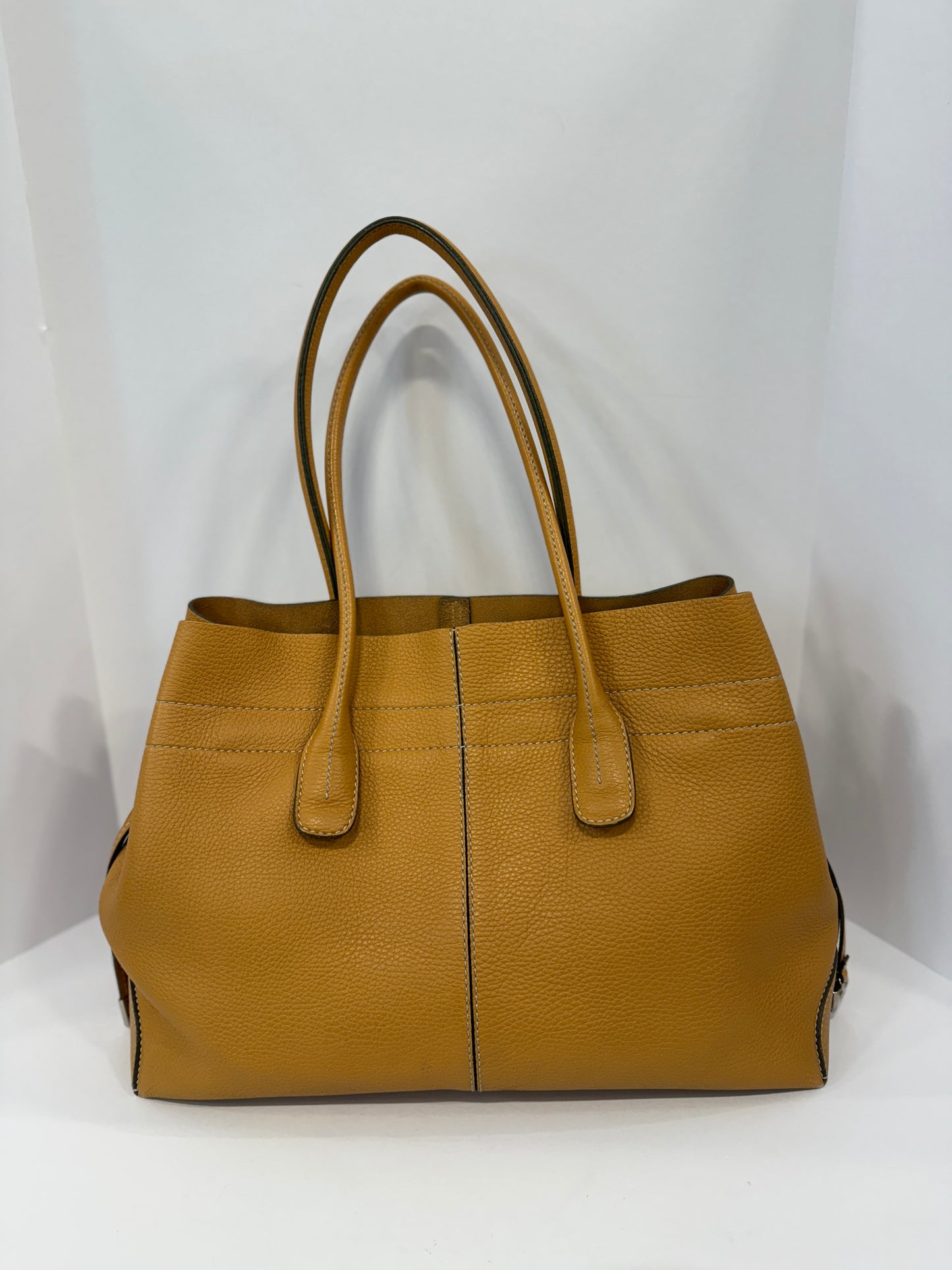TOD'S medium Di drawstring leather tote bag
