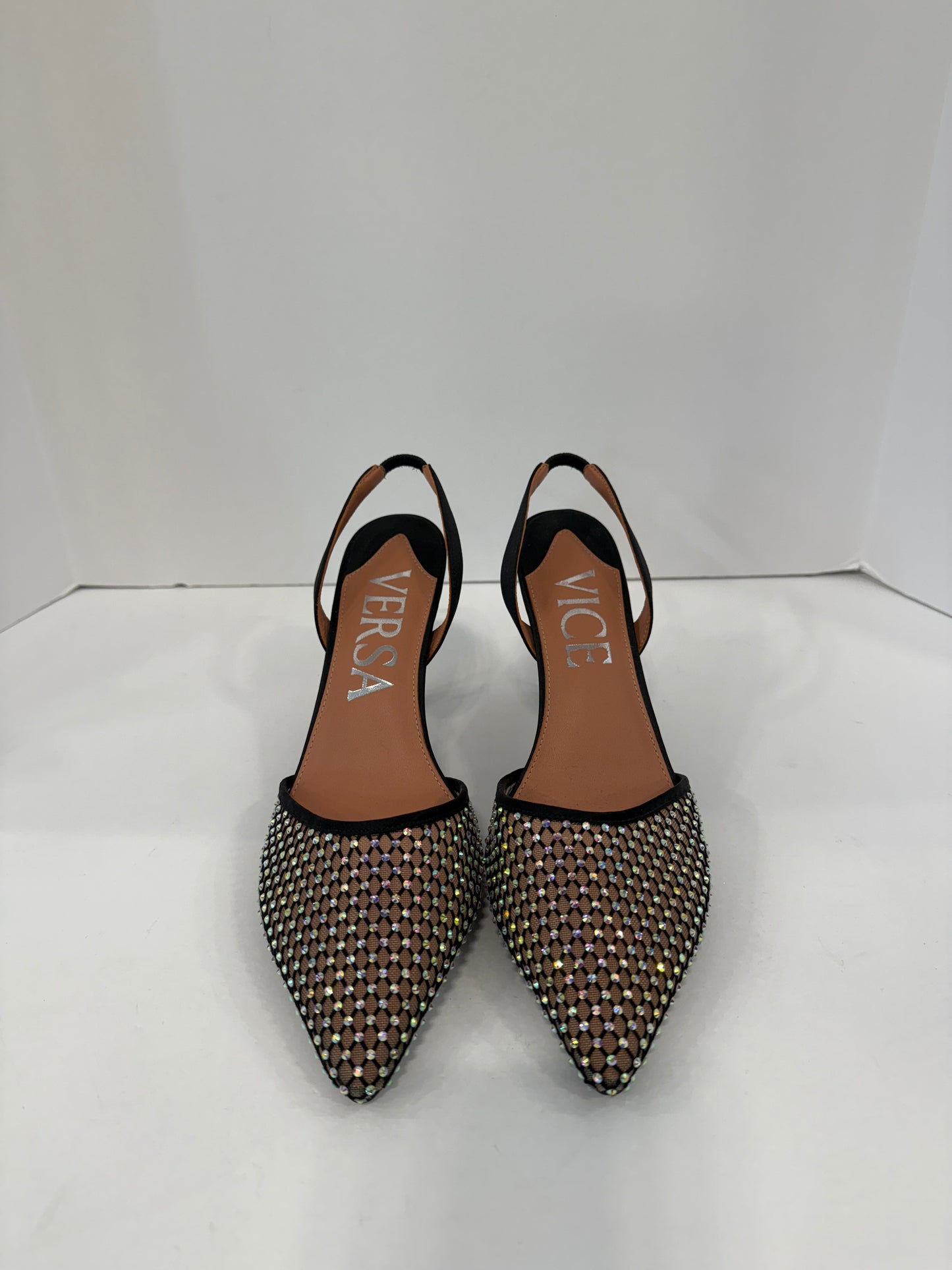 VERSA Pointy Strass High Heels Shoes/US8.5-EU 39