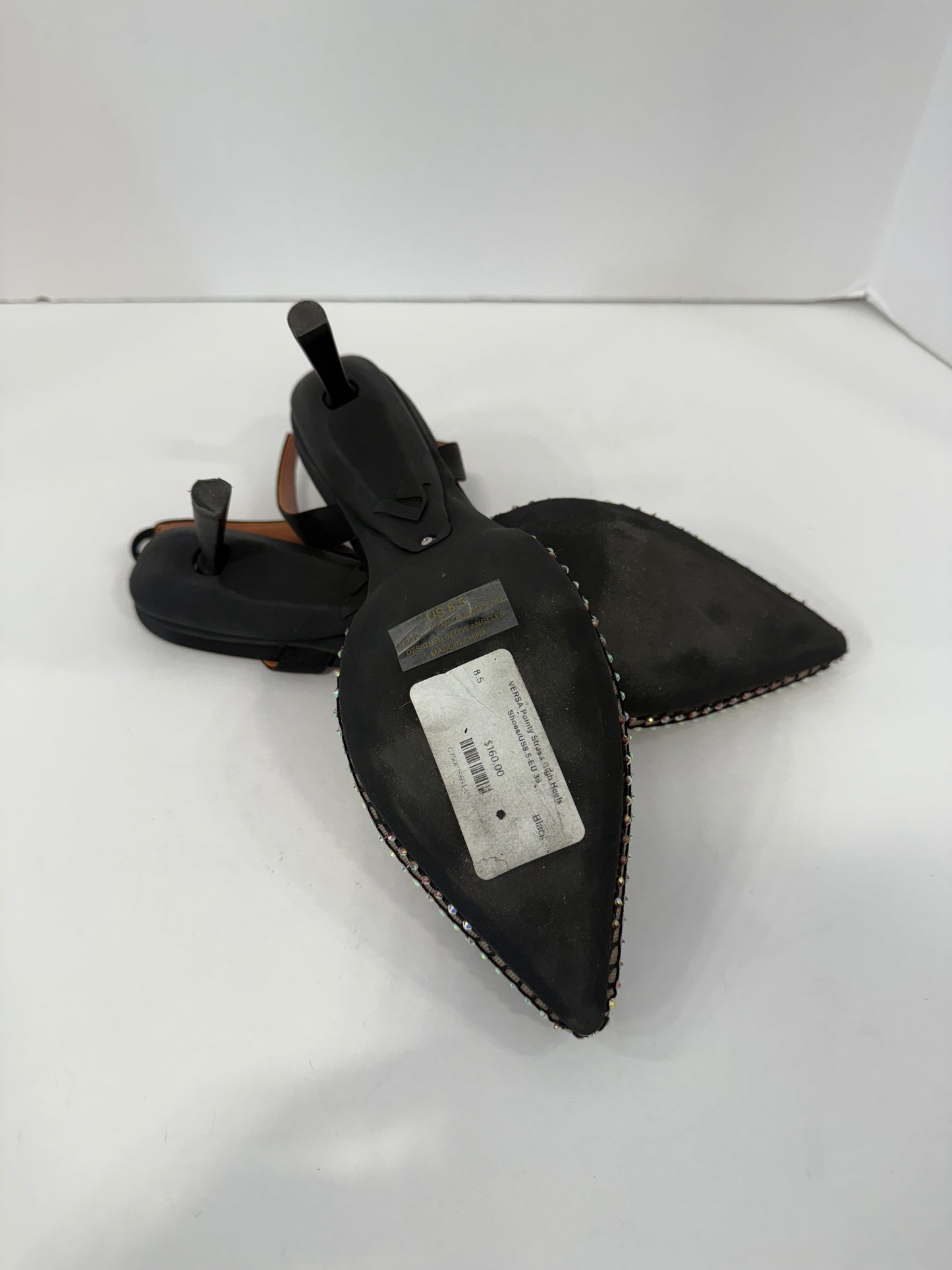 VERSA Pointy Strass High Heels Shoes/US8.5-EU 39