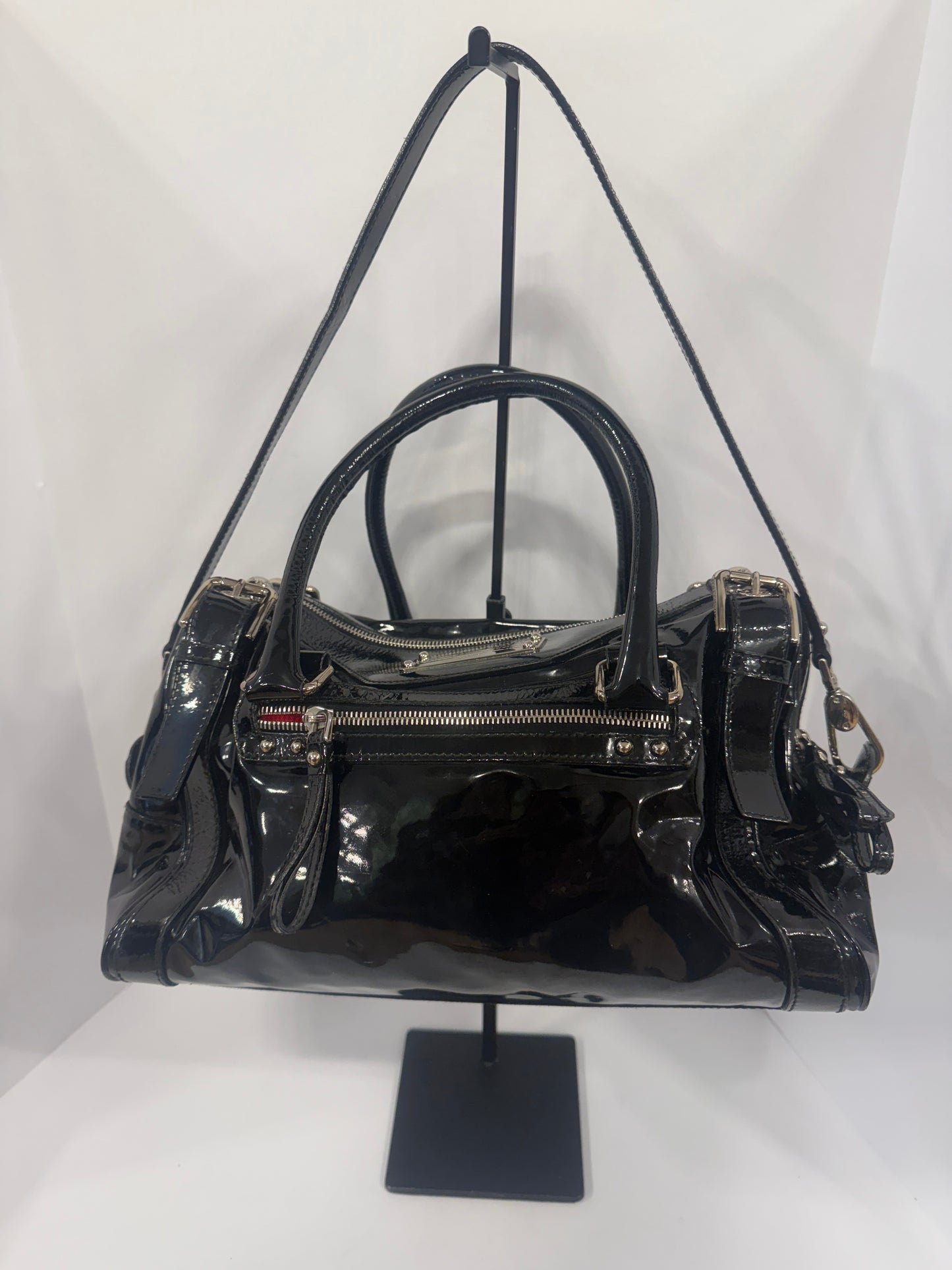 DOLCE& GABBANA Patent Miss Easy Way Satchel Bag/OS