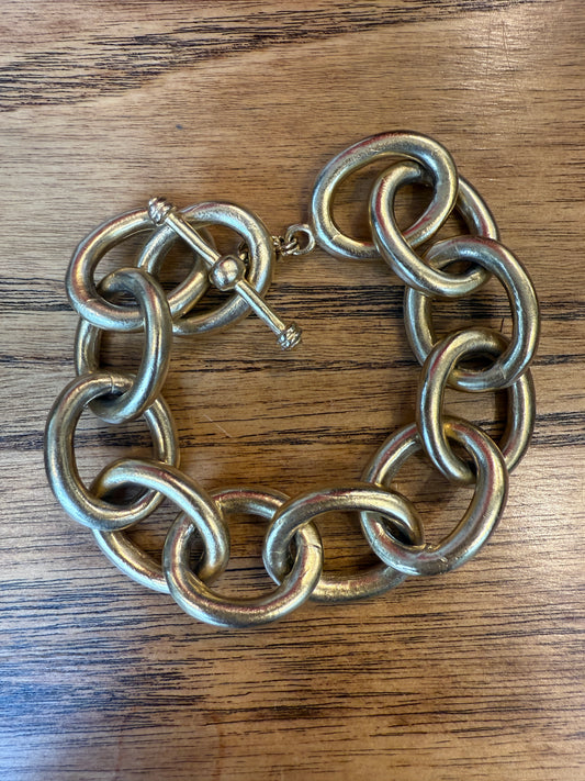 NO BRAND Gold Link  chain Bracelet/ OS