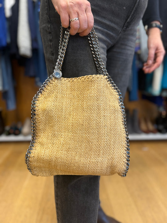 STELLA MC CARTNEY Raffia Falabella Handbag