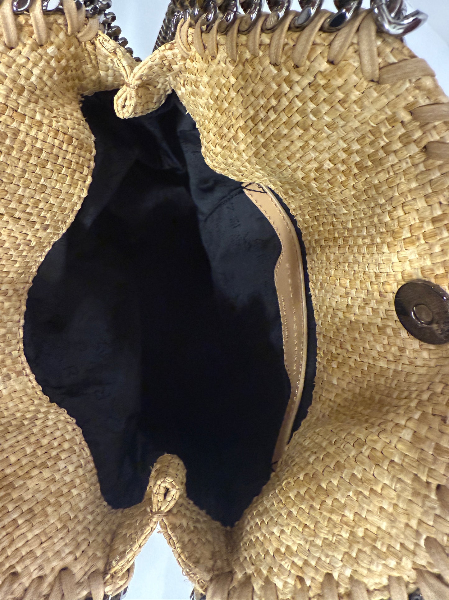 STELLA MC CARTNEY Raffia Falabella Handbag / OS