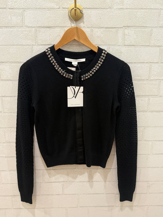 DVF NWT Studed WoolLs Cardigan/S