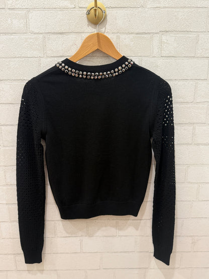 DVF NWT Studed WoolLs Cardigan/S
