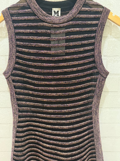 MISSONI sleeveless Knitted Lurex Midi Dress/ S