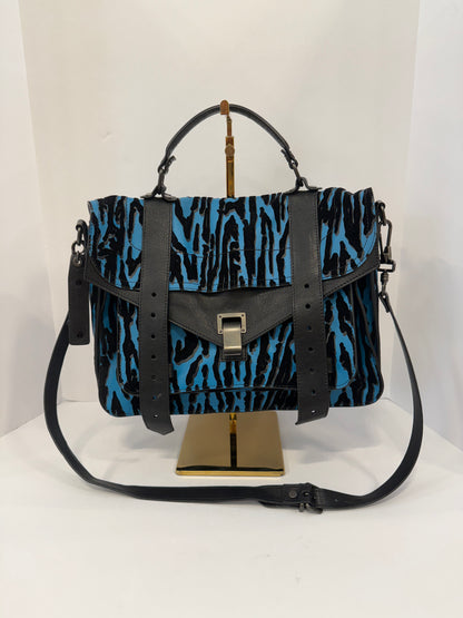 PROENZA SCHOULER PS1 Medium Zebra Leather Bag
