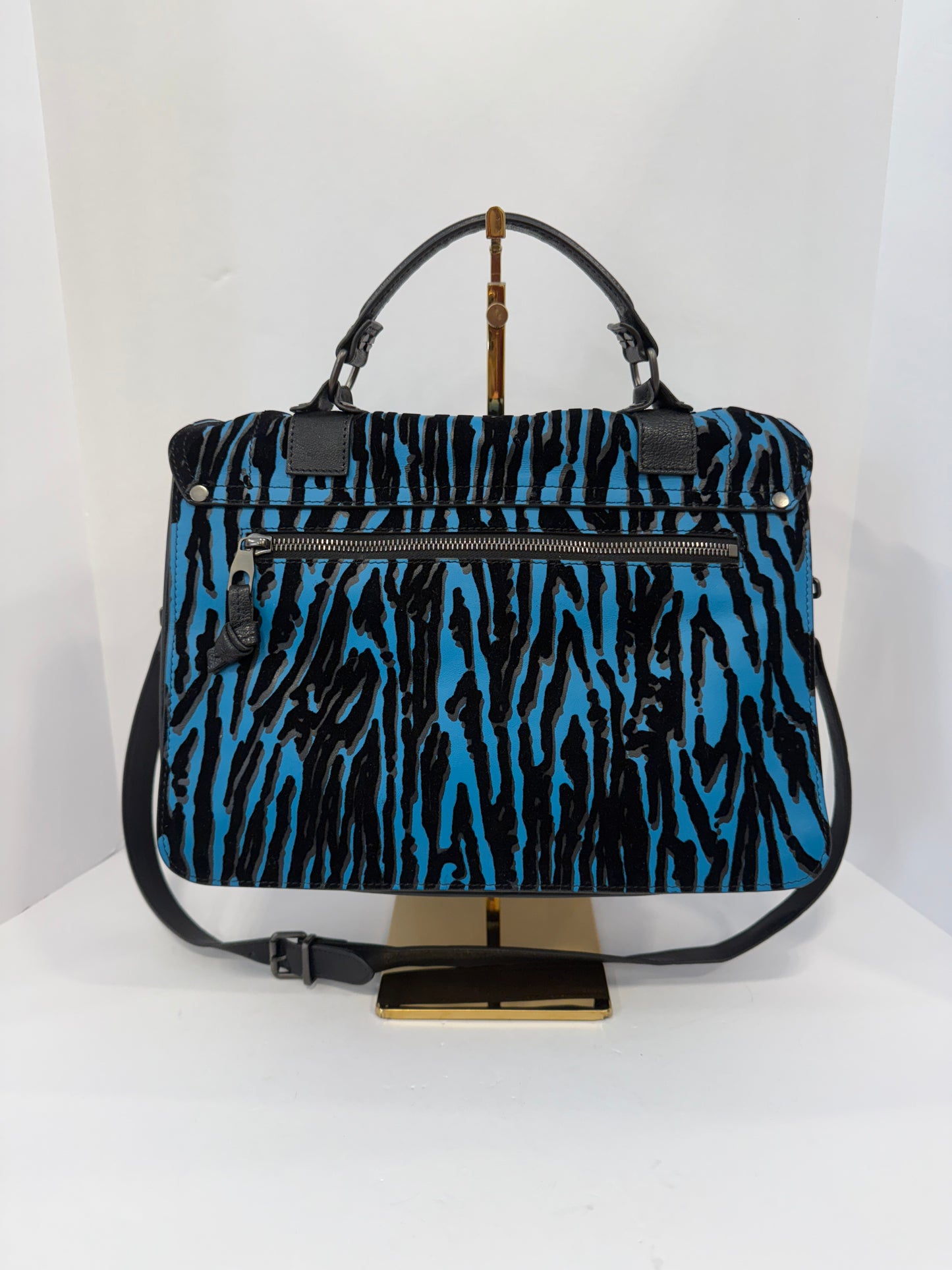 PROENZA SCHOULER PS1 Medium Zebra Leather Bag