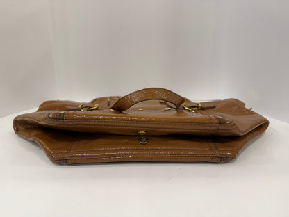 YVES SAINT LAURENT Patent Leather Down Town Tote Bag