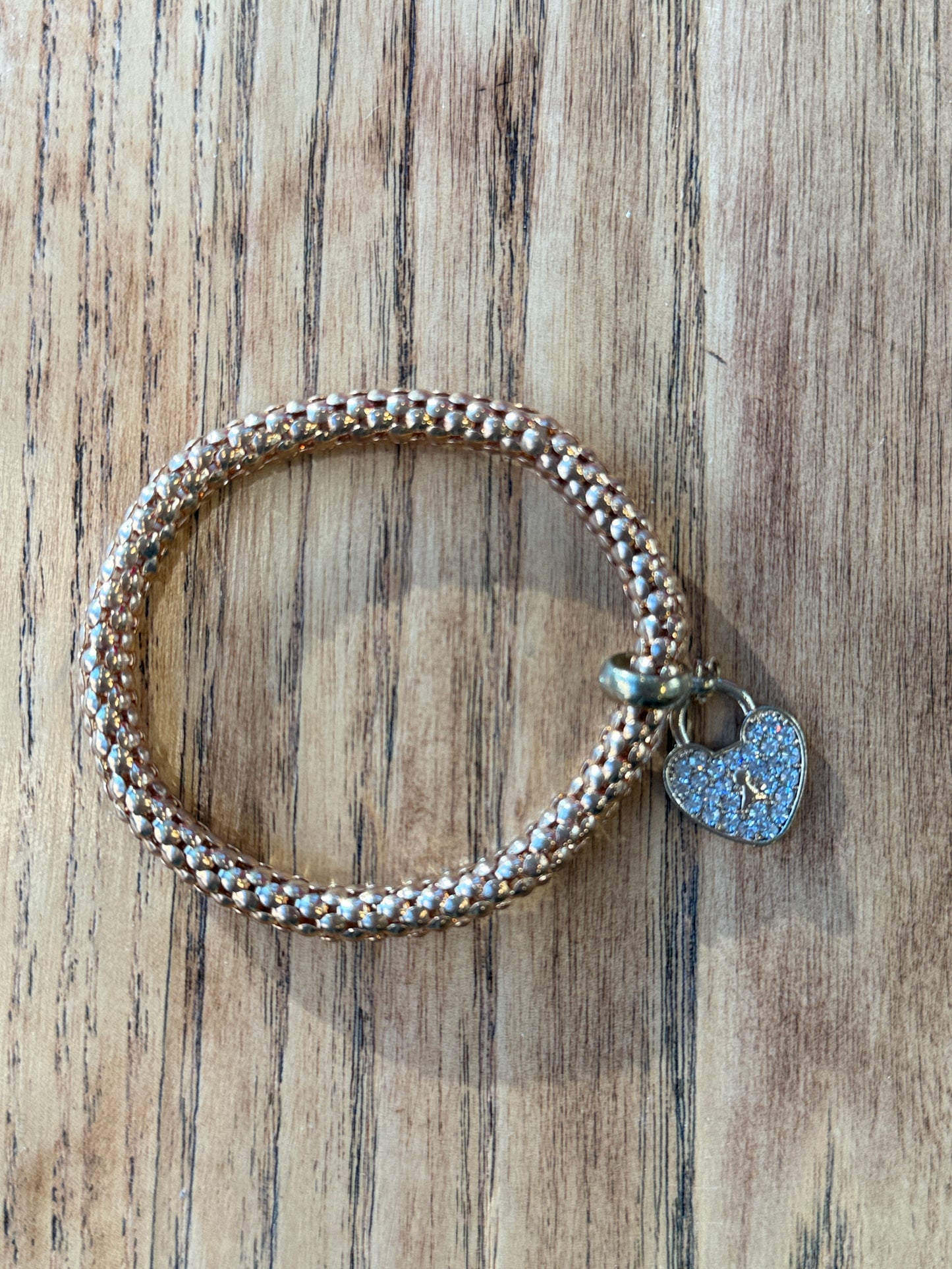 NO BRAND Elastic Bracelet With Pendant Heart