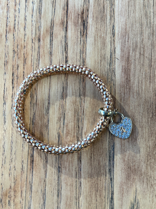 NO BRAND Elastic Bracelet With Pendant Heart