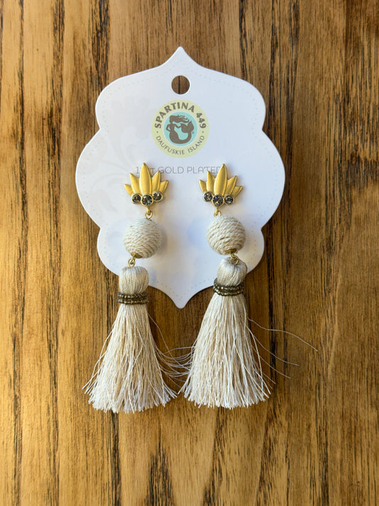 SPARTINA 469 NWS Pendant Crown/ Strass Earrings