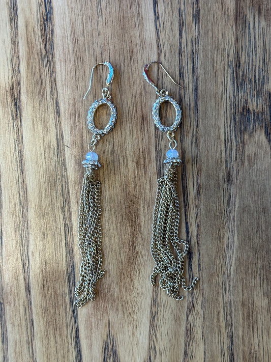 NO BRAND Pendant Strass Gold Earrings