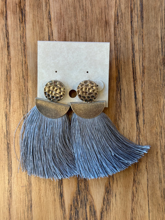 NO BRAND Pendant Fringes Earrings