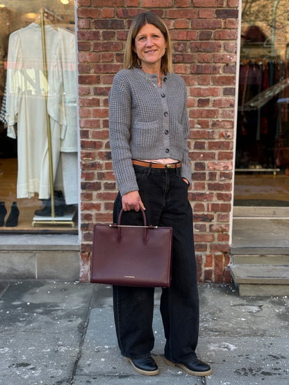 STRATH BERRY Leather Top Handle Bag