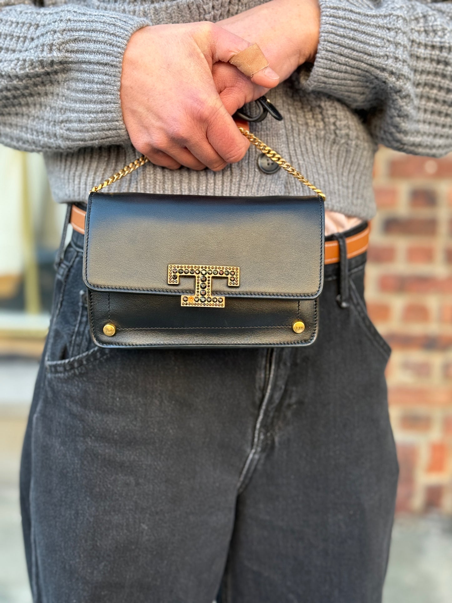 TODS Mini Leather Belt and Crossbody Bag