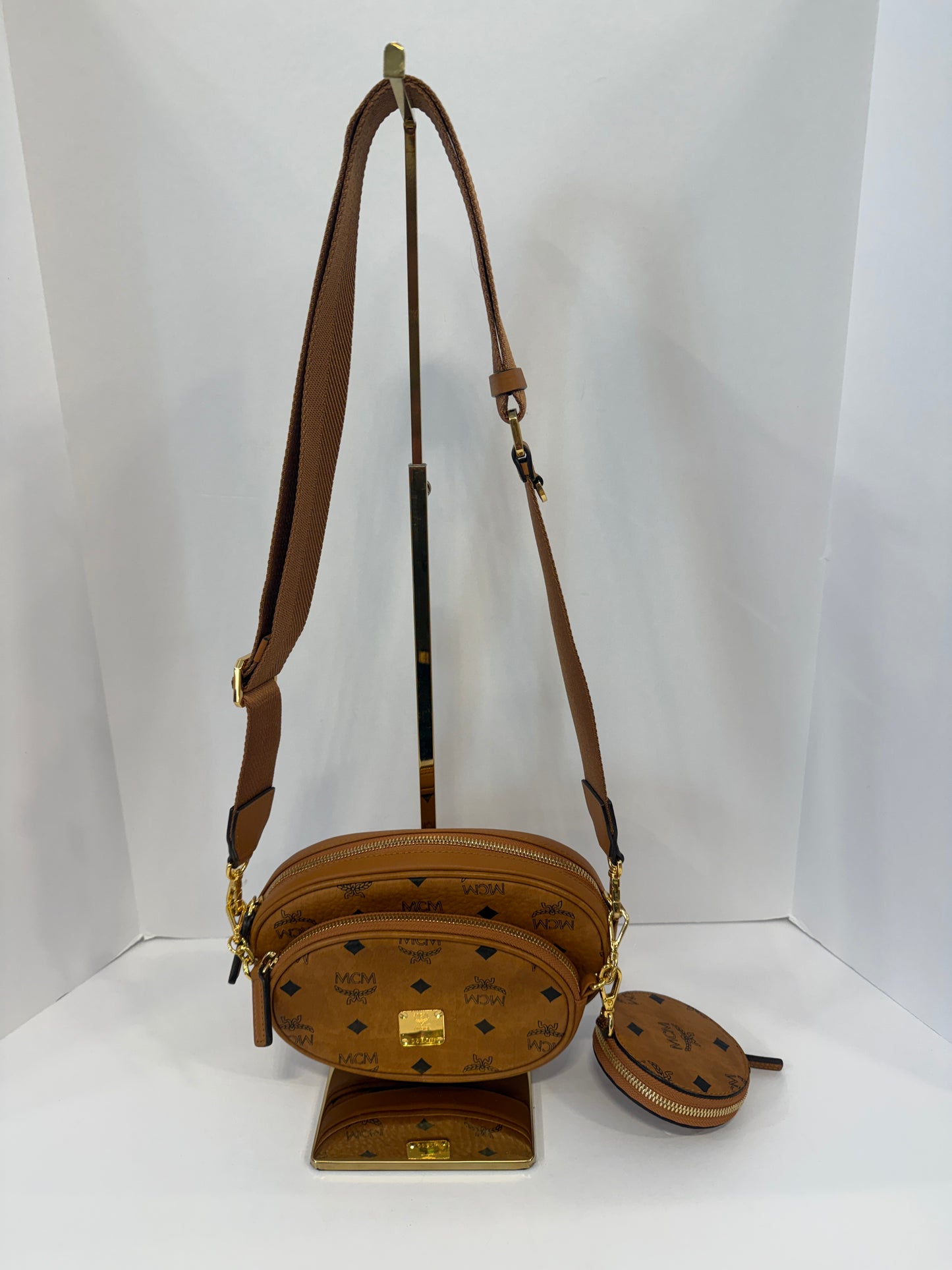 MCM NWT Visetos Essential Original Crossbody Bag