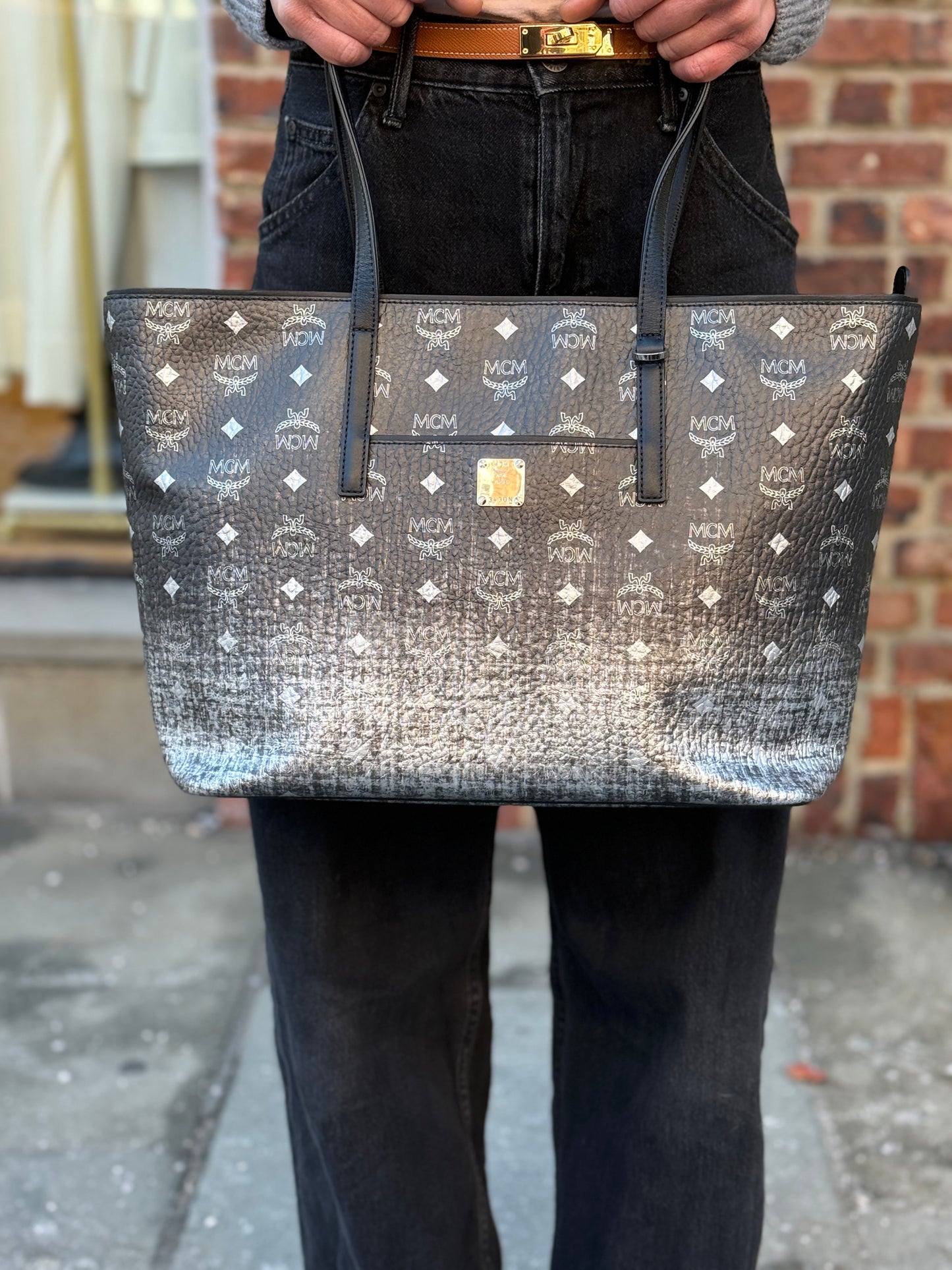 MCM Leather Tote Bag