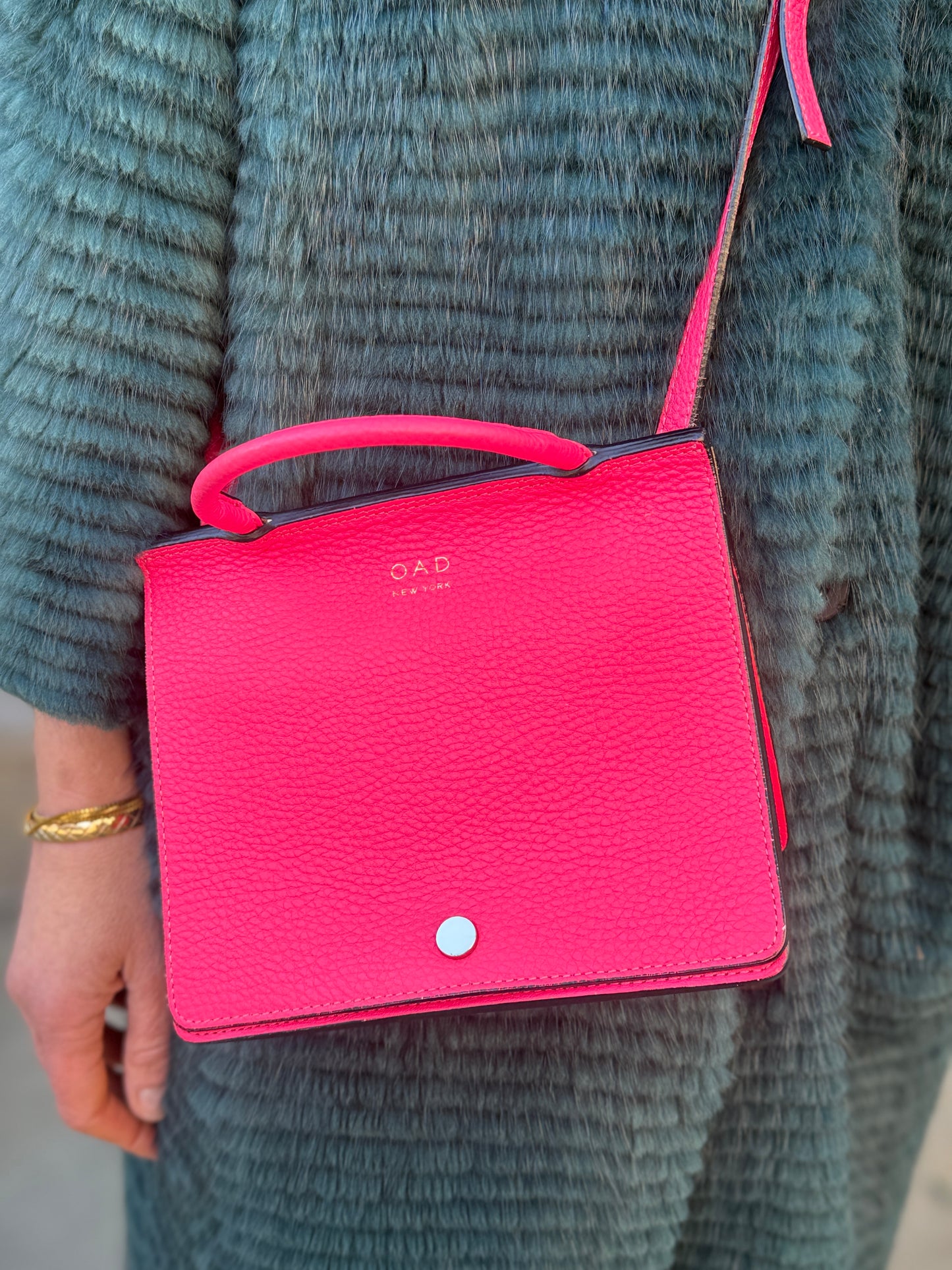 OAD New York Leather Cross Body bag