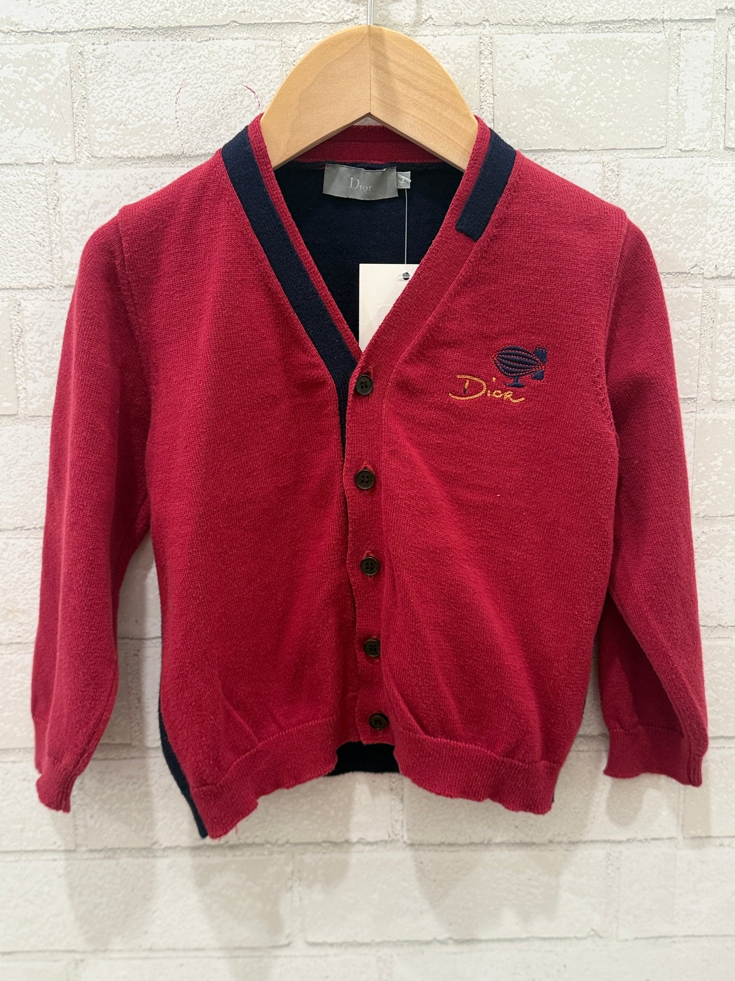 CHRISTIAN DIOR Cotton Cardigan / 3Y