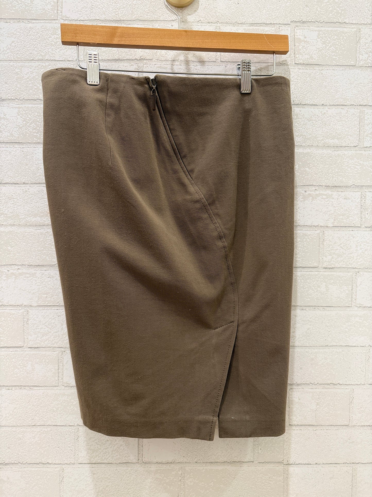 BRUNELLO CUCINELLI Cotton Pencil Knee Length Skirt/ S-US4