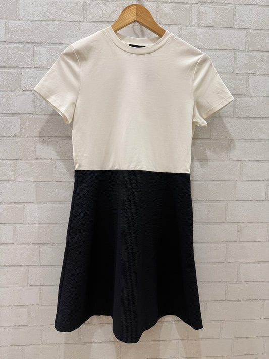 THEORY NWT SS Bicolor  Skater Midi Dress/ S