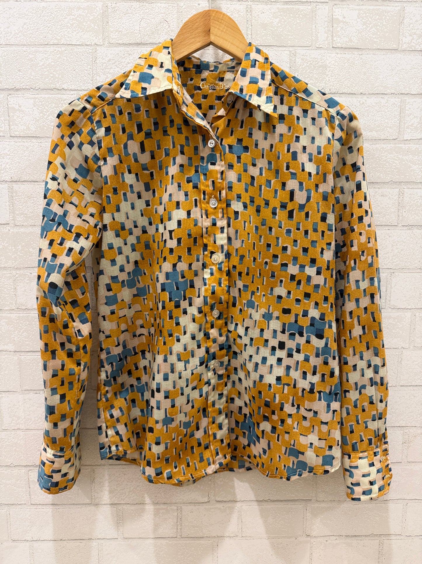 DIOR Vintage Cotton LS Printed Shirt/ S