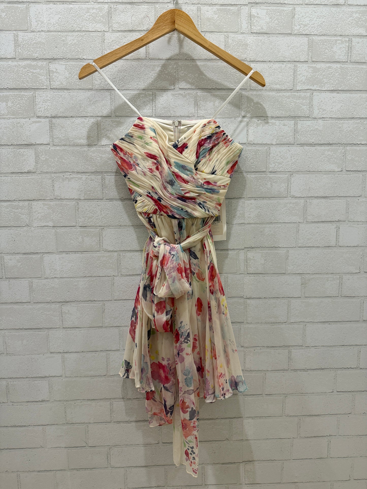 JILL STUART NWT Silk Flower Print Sleeveless Cocktail Mini Dress/S-US4