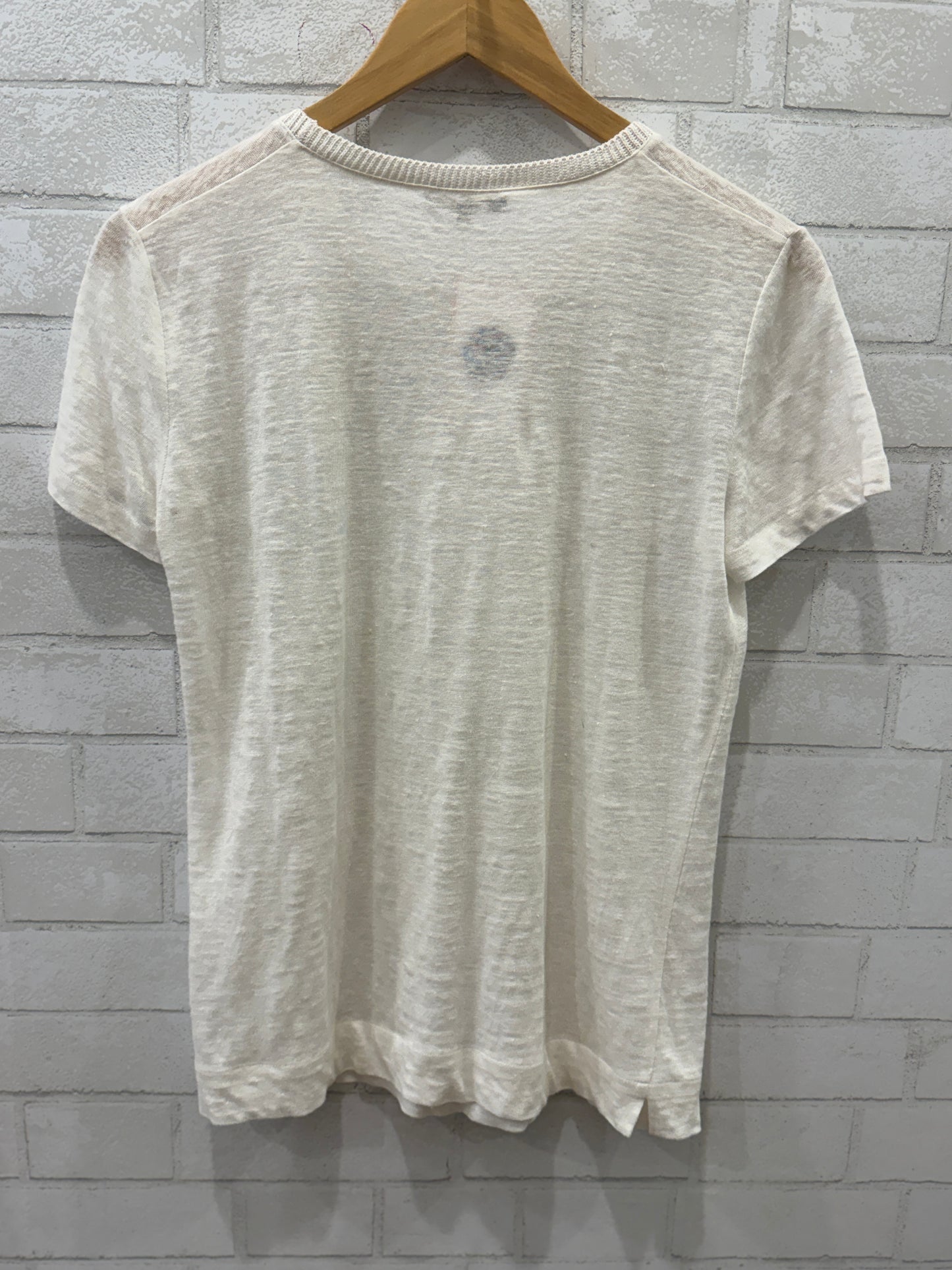 LORO PIANA white linen Top / S - IT42