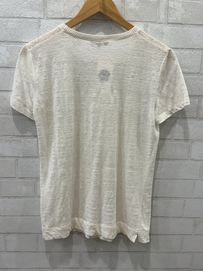 LORO PIANA white linen Top / S - IT42
