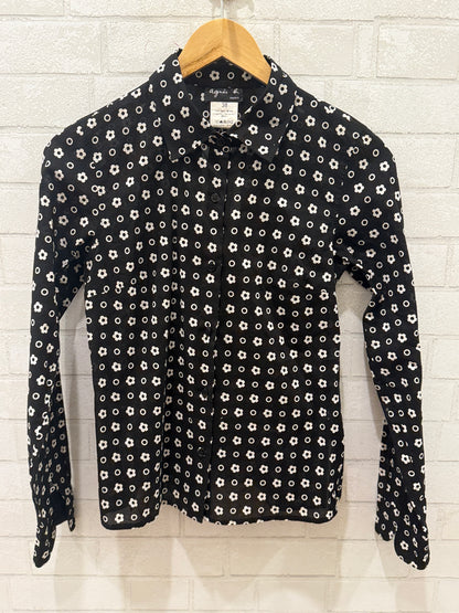 AGNES B Cotton Dress Shirt W Flowers/M-EU38
