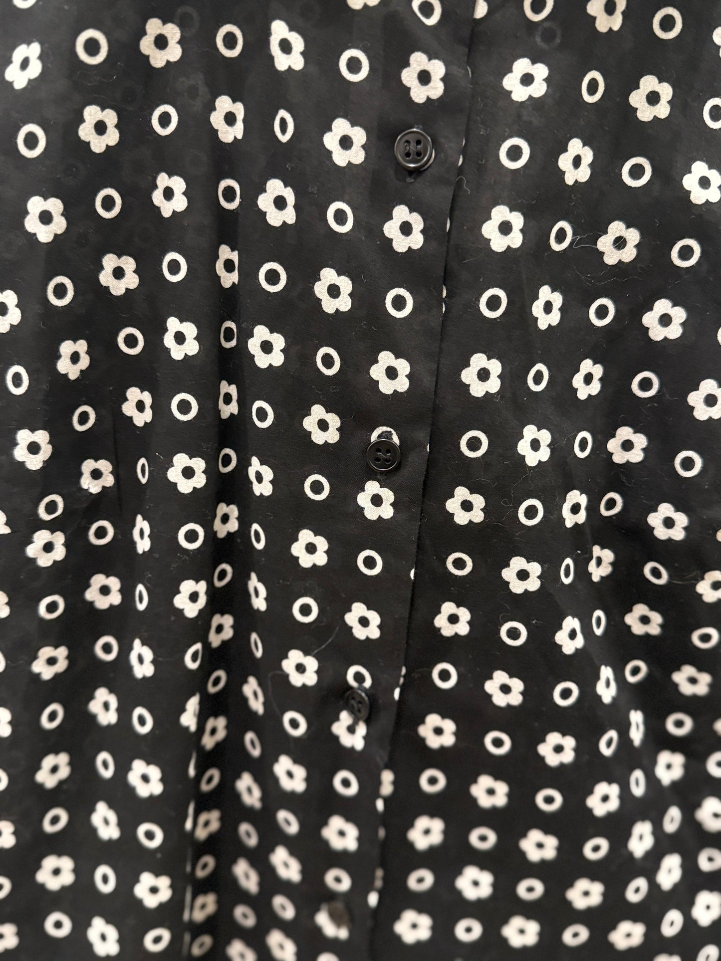 AGNES B Cotton Dress Shirt W Flowers/M-EU38