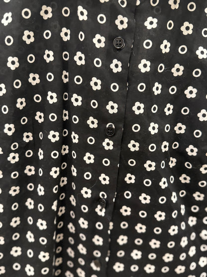 AGNES B Cotton Dress Shirt W Flowers/M-EU38