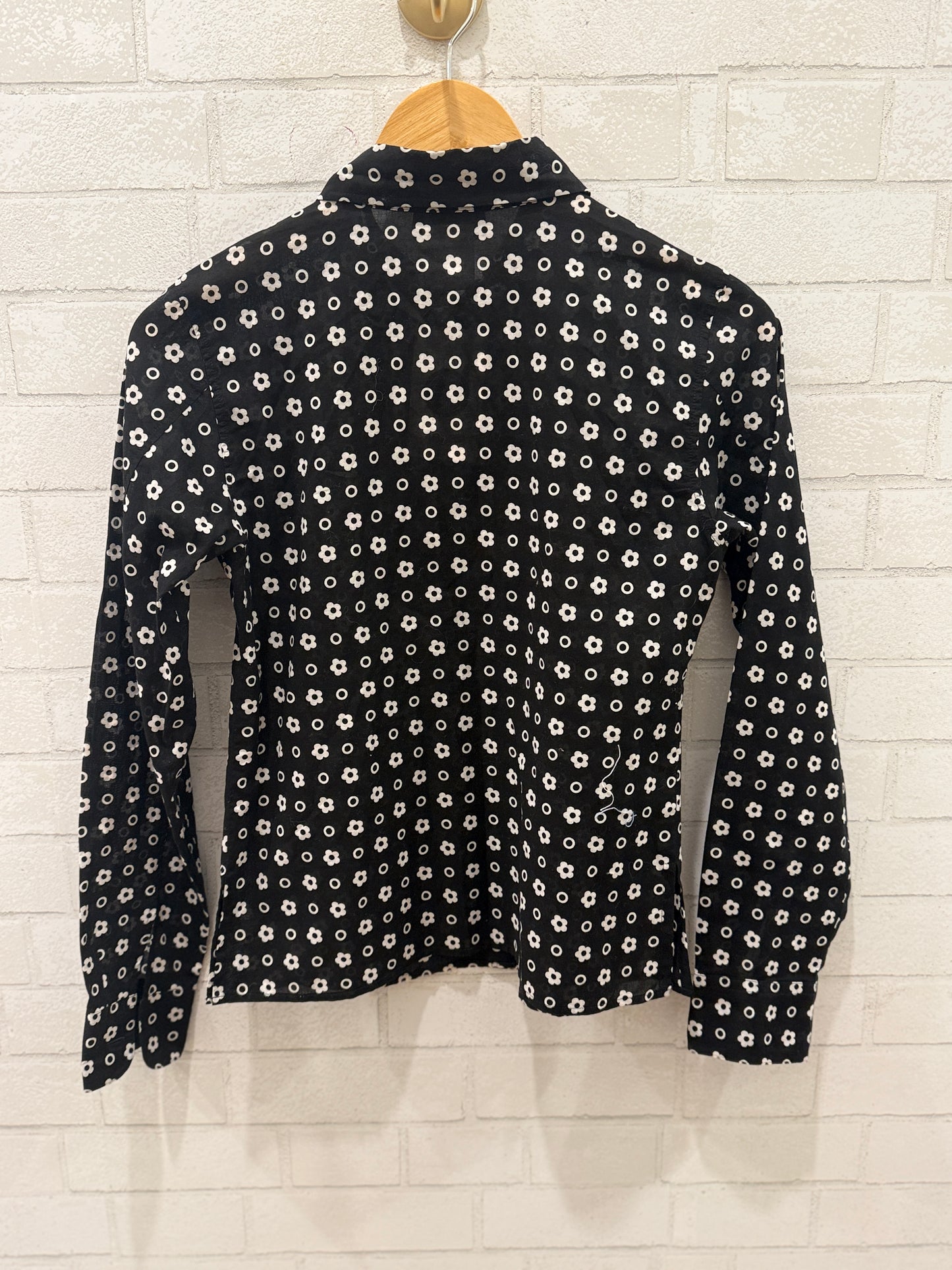 AGNES B Cotton Dress Shirt W Flowers/M-EU38