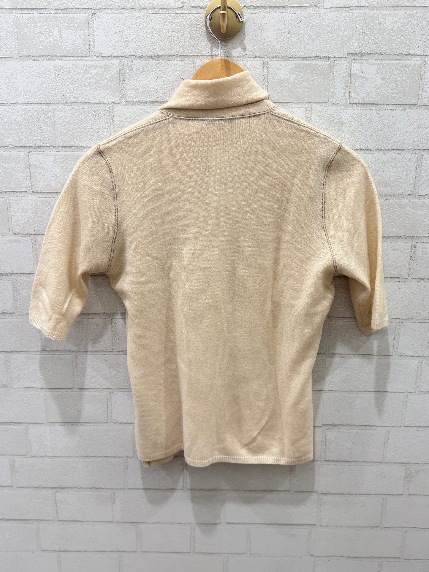 BRUNELLO CUCINELLI Cashmere SET SS Turtleneck Top+ SS Cardigan/M-EU38