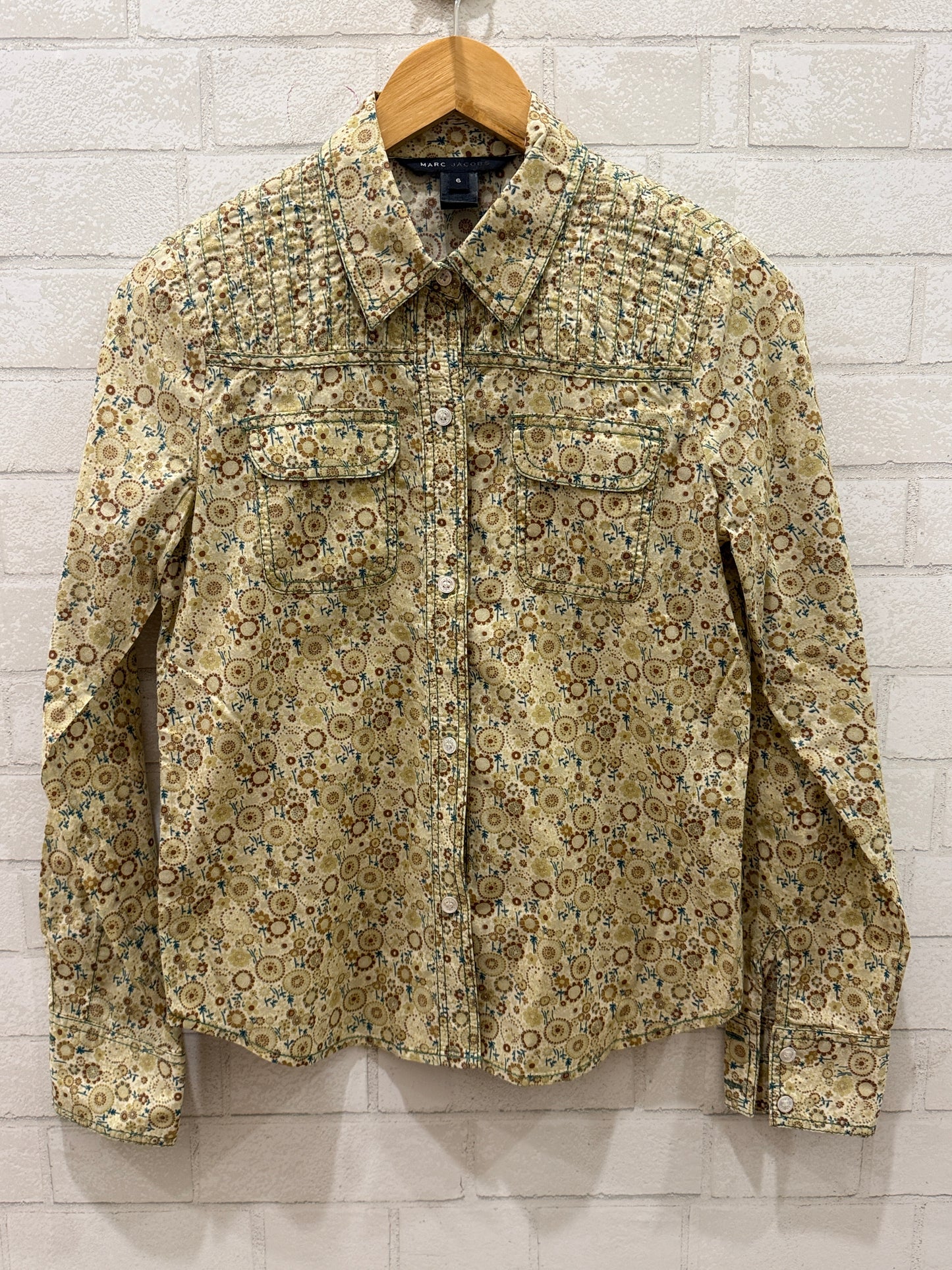 MARC JACOBS  Cotton Ls Printed Shirt/M- US6